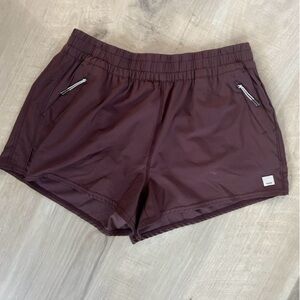 Vuori Women's Burgundy Athletic Shorts